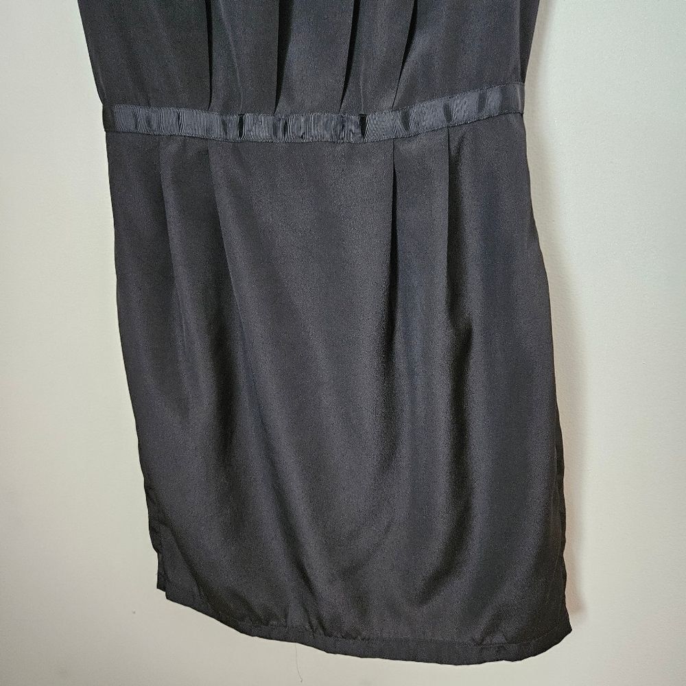 Forever 21 Dress Mini Little Black LBD Belted Sleeveless Cocktail Neutral - Picture 3 of 8